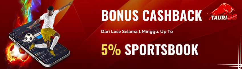 BONUS CASHBACK SPORTSBOOK 5%