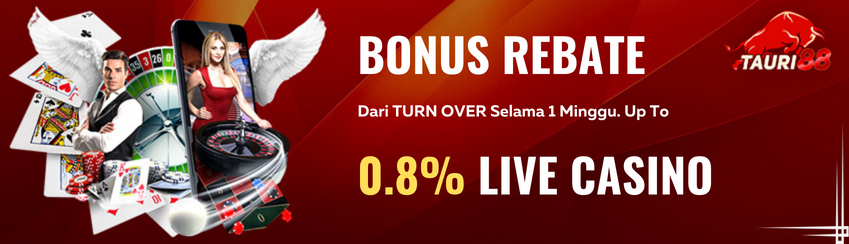 BONUS REBATE LIVE CASINO 0.8%