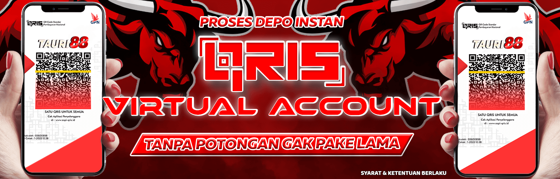 deposit qris dan va tauri88